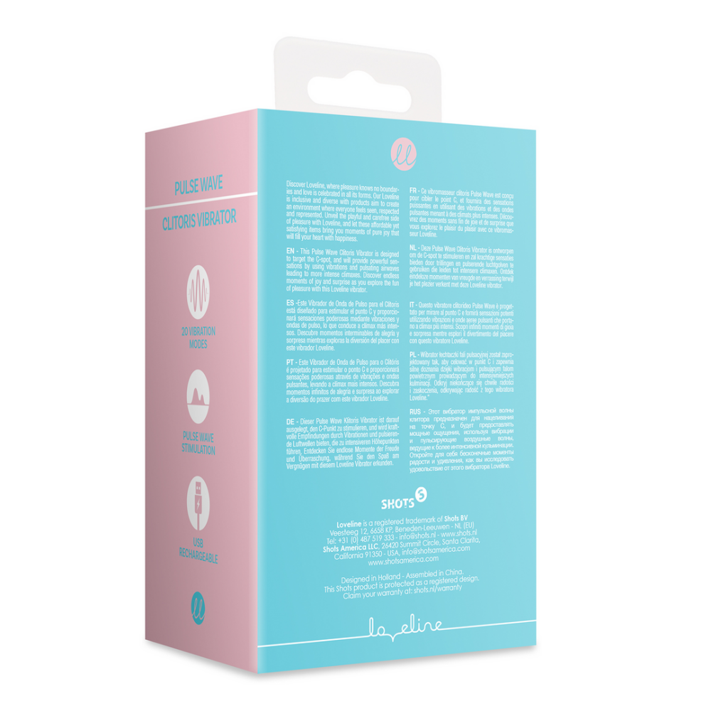 Pulse Wave Clitoris Vibrator - Arctic Blue
