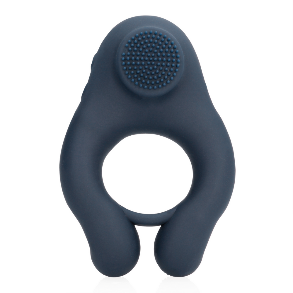 Vibrerende Cockring met Clitoris Stimulatie - Indigo Blauw