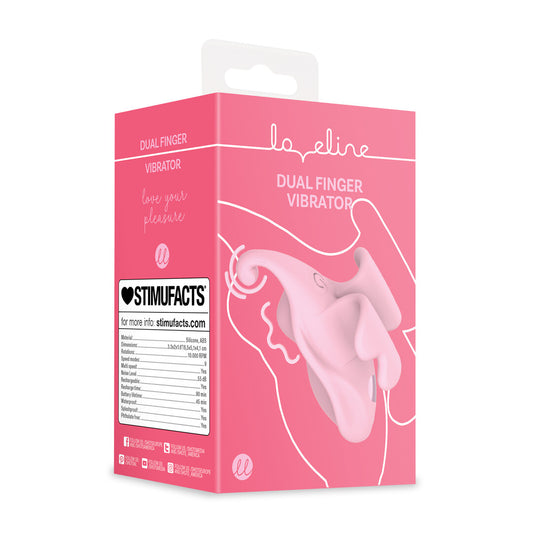 Vinger Dubbele Vibrator - Roze
