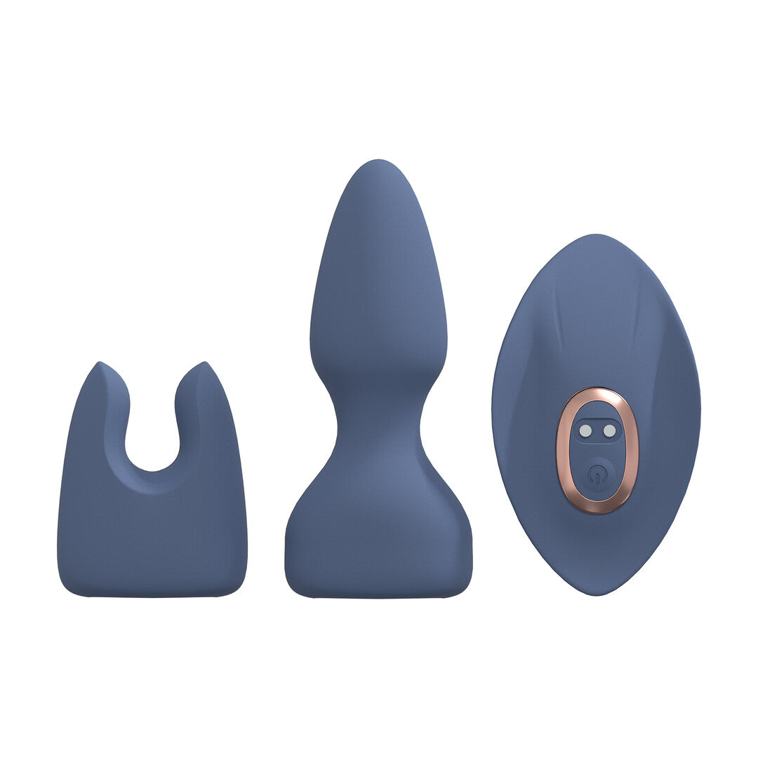 Vervangbare Vibrator Kit - Blauw/Grijs