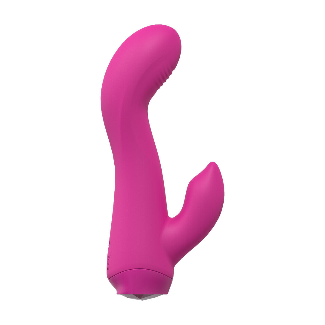 Mini Gebogen Konijnen Vibrator - Roze
