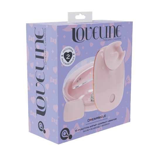 Dreamsicle - Compact AirTap Vibrator met Twee Hoofdaccessoires - Roze