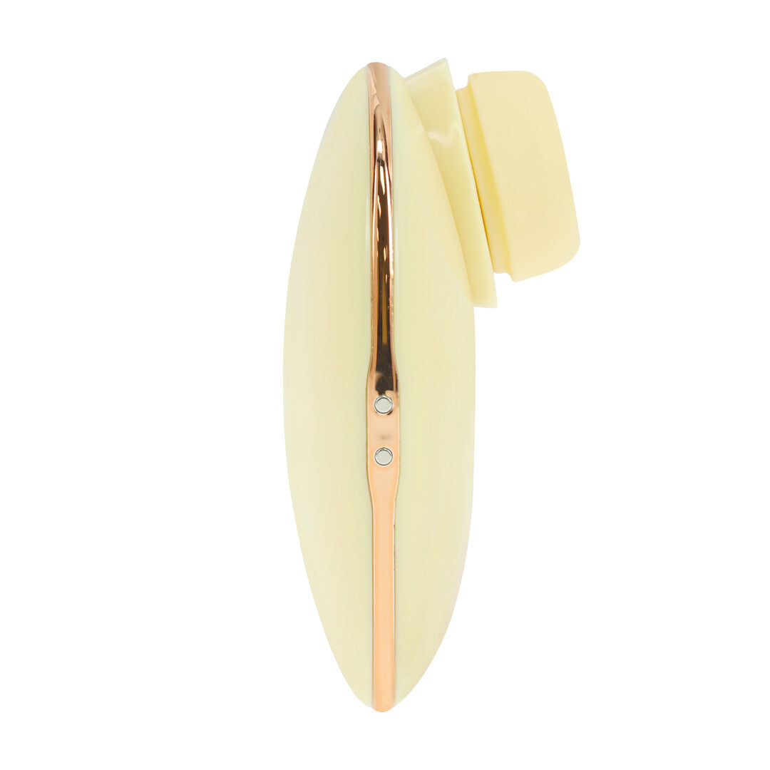 Dreamsicle - Compact AirTap Vibrator met Twee Hoofdaccessoires - Geel