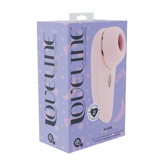 Aurie - AirTap Vibrator met Twee Hoofdaccessoires - Roze