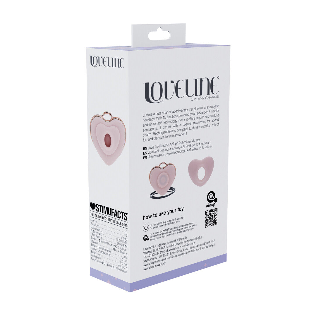 Luvie - Hartvormige AirTap Vibrator - Roze