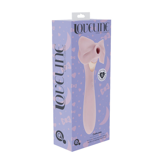 Darling - AirTap Wand Vibrator met Vijf Koppen Accessoires - Roze