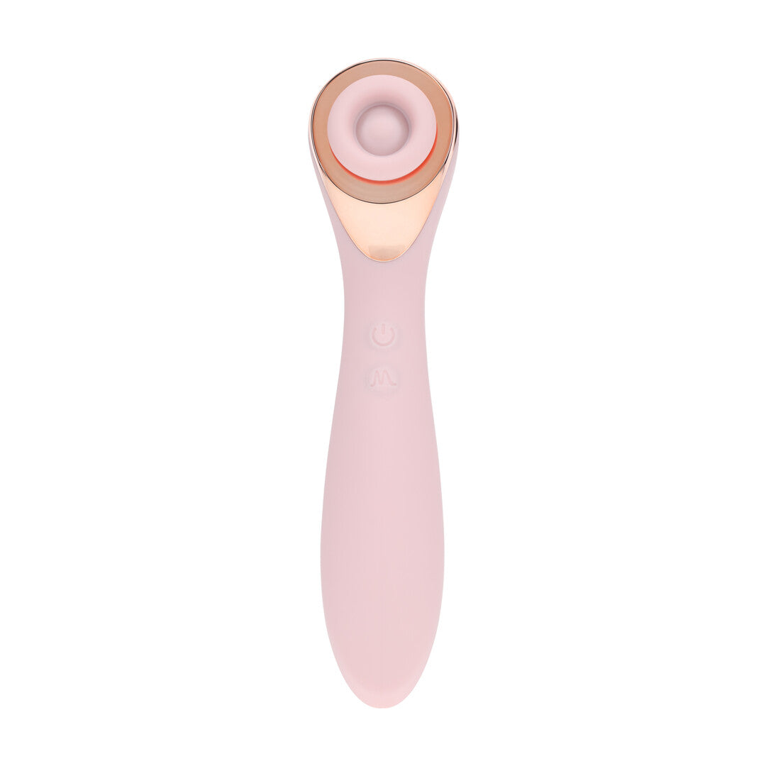 Darling - AirTap Wand Vibrator met Vijf Koppen Accessoires - Roze