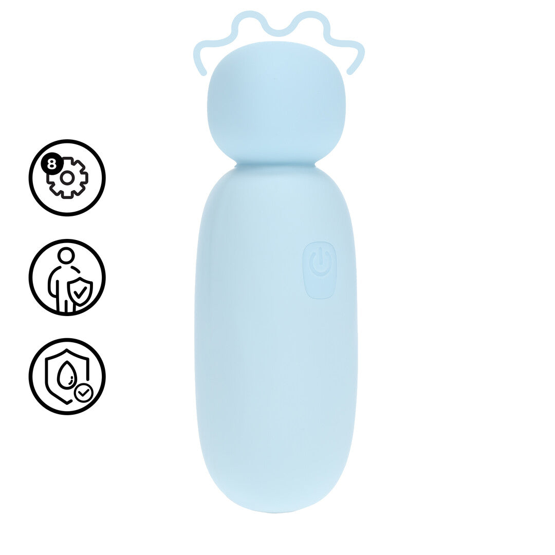Mochi - Mini Chunky Wand Vibrator - Blauw