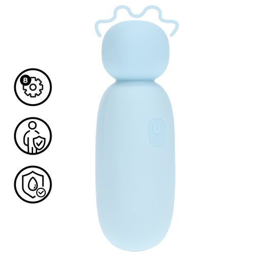 Mochi - Mini Chunky Wand Vibrator - Blauw