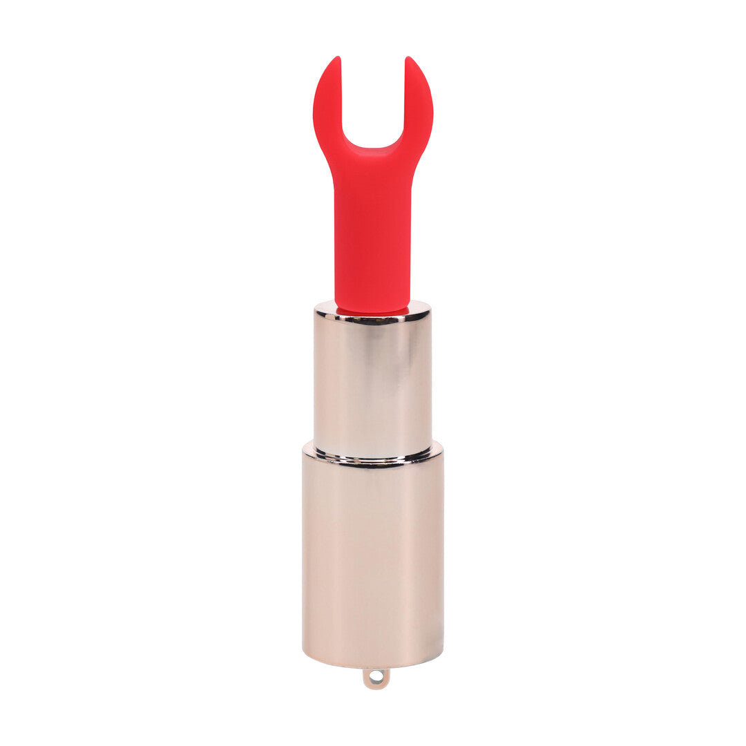 Tiffany - Lipstick Vibrator with 4 Attachments - Pink