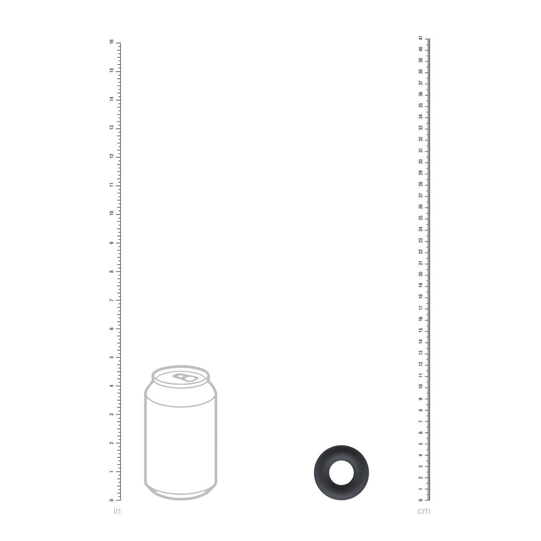 Vloeibare Silicoenen Cockring - S - Zwart