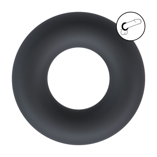 Vloeibare Siliconen Cockring - M - Zwart