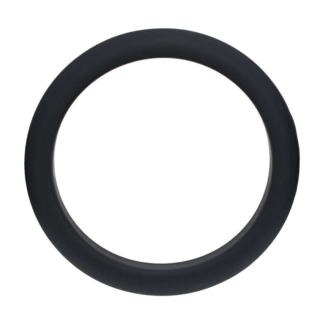 Wide O Silicone Cockring - XL - 50mm - Zwart