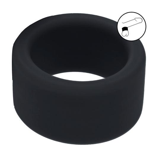 Vloeibare Silicoen Balriem - M - 34mm - Zwart