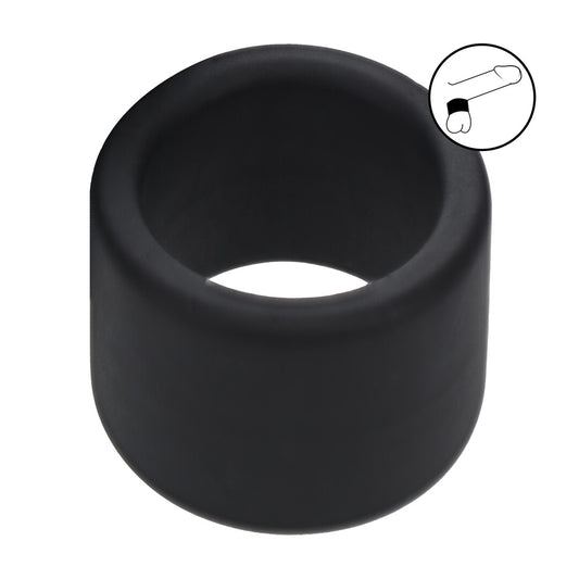 Vloeibare Siliconen Balriem - L - 34mm - Zwart
