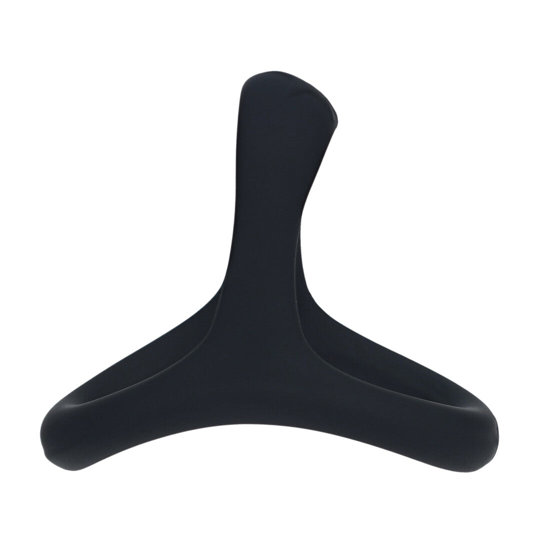 Zachte Kraal Grip Siliconen Penis- en Ballenring - Zwart