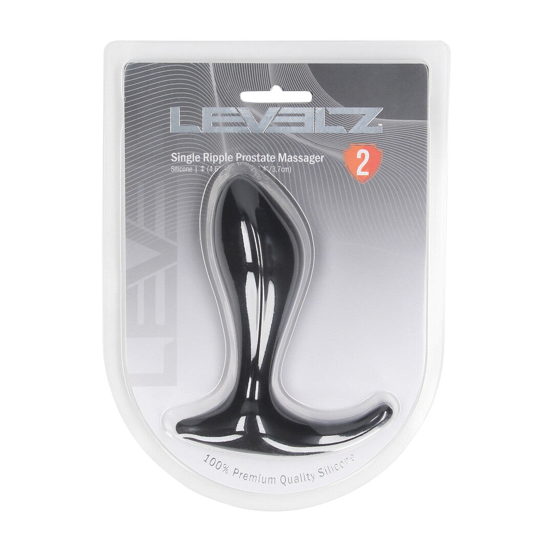 Enkele Golf Siliconen Prostaat Massager - Zwart