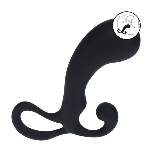 Bol met Lussen Silicium Prostaat Massager - S - Zwart