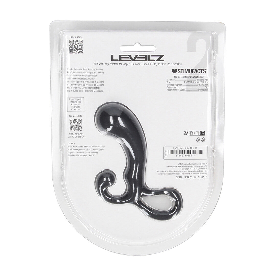 Bol met Lussen Silicium Prostaat Massager - S - Zwart