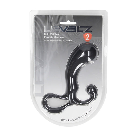 Lamp met Lussen Silicium Prostaat Massager - L - Zwart