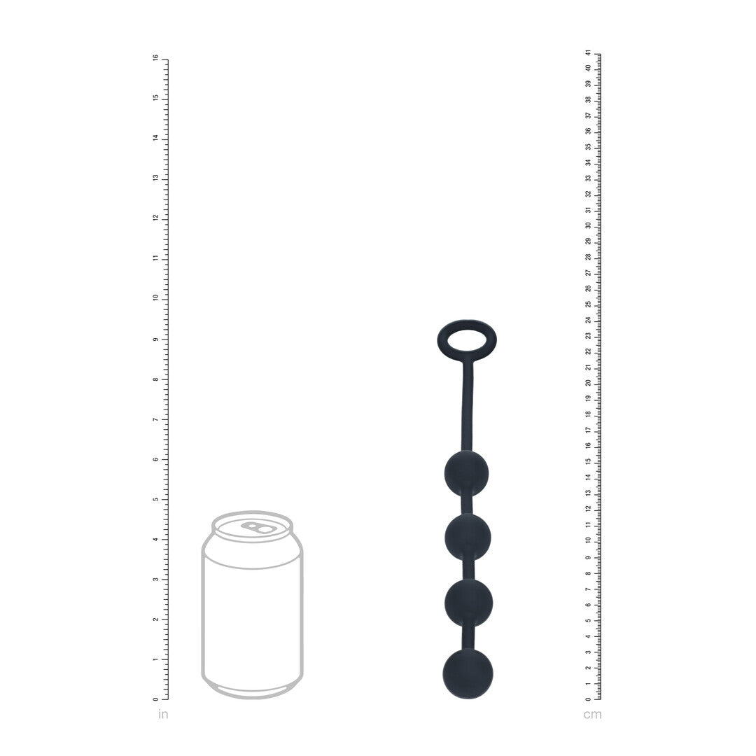 Ronde Siliconen Anale Ballen - S - 20mm - Zwart