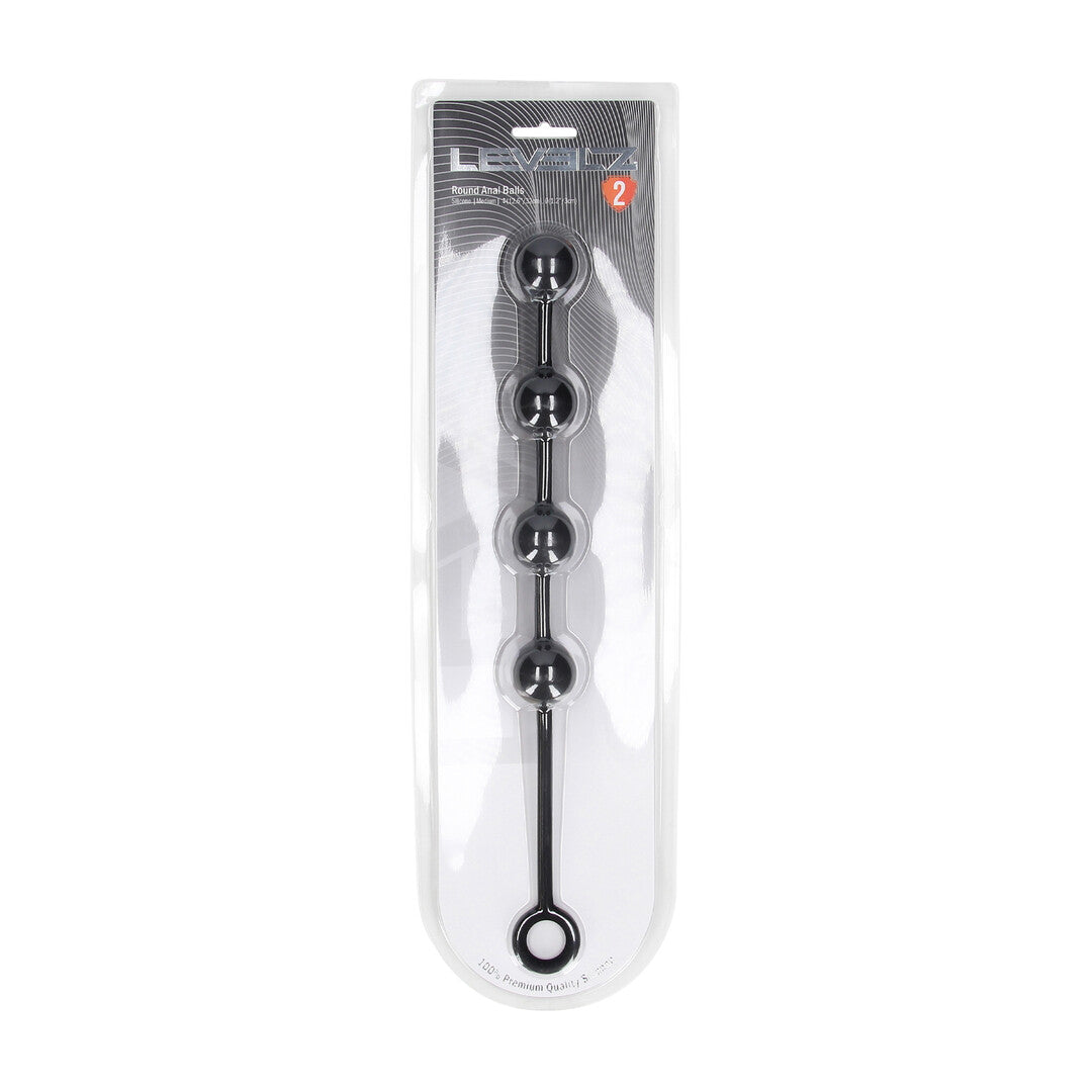 Ronde Siliconen Anale Ballen - M - 30mm - Zwart