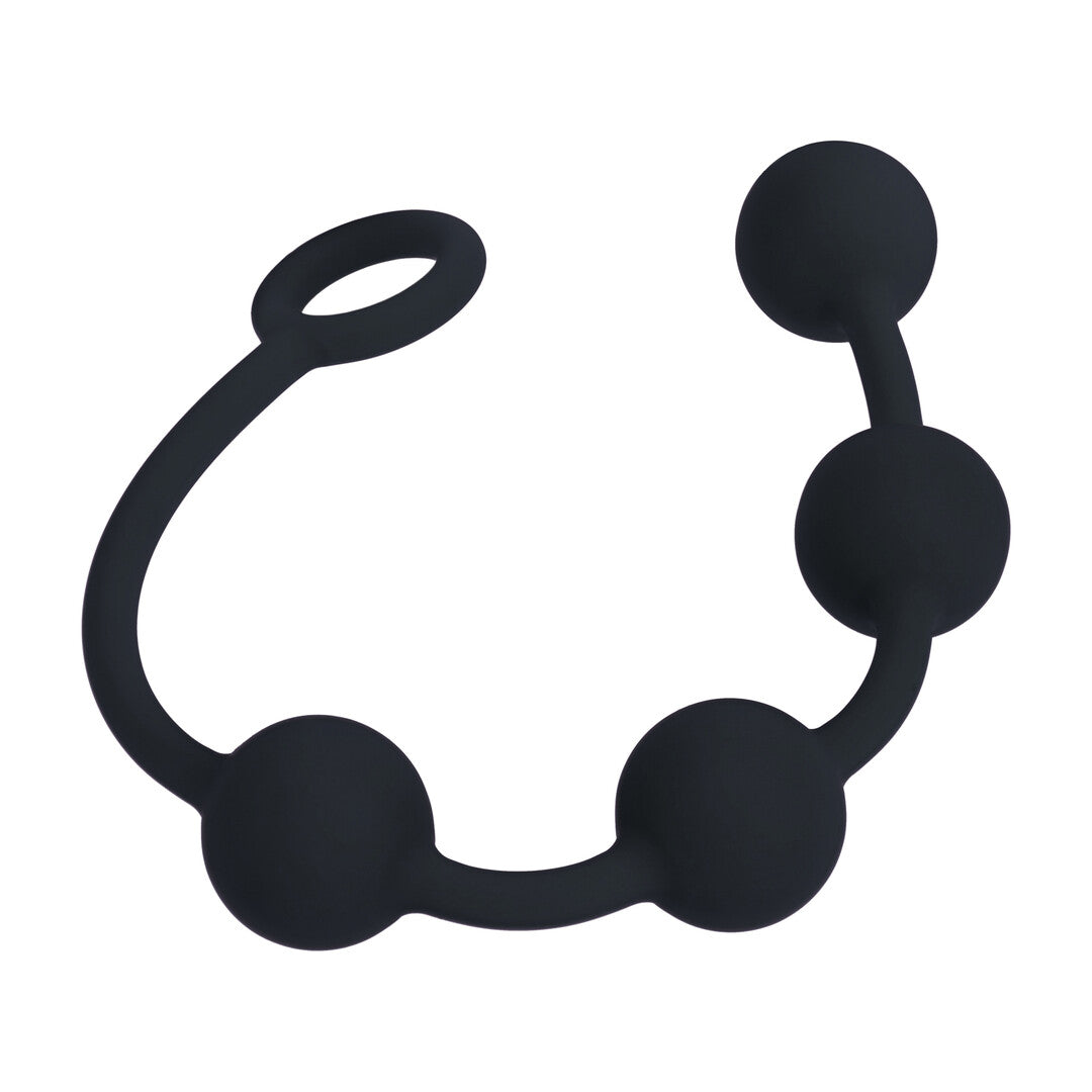 Ronde Siliconen Anale Ballen - M - 30mm - Zwart