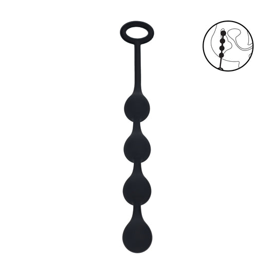 Waterdrop Siliconen Anale Ballen - S - 20mm - Zwart