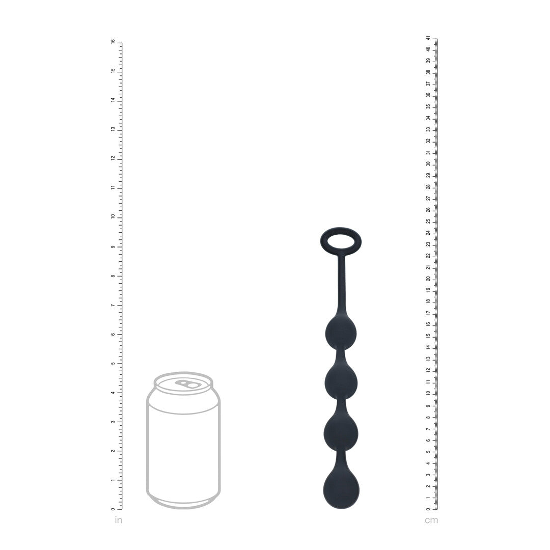 Waterdrop Siliconen Anale Ballen - S - 20mm - Zwart