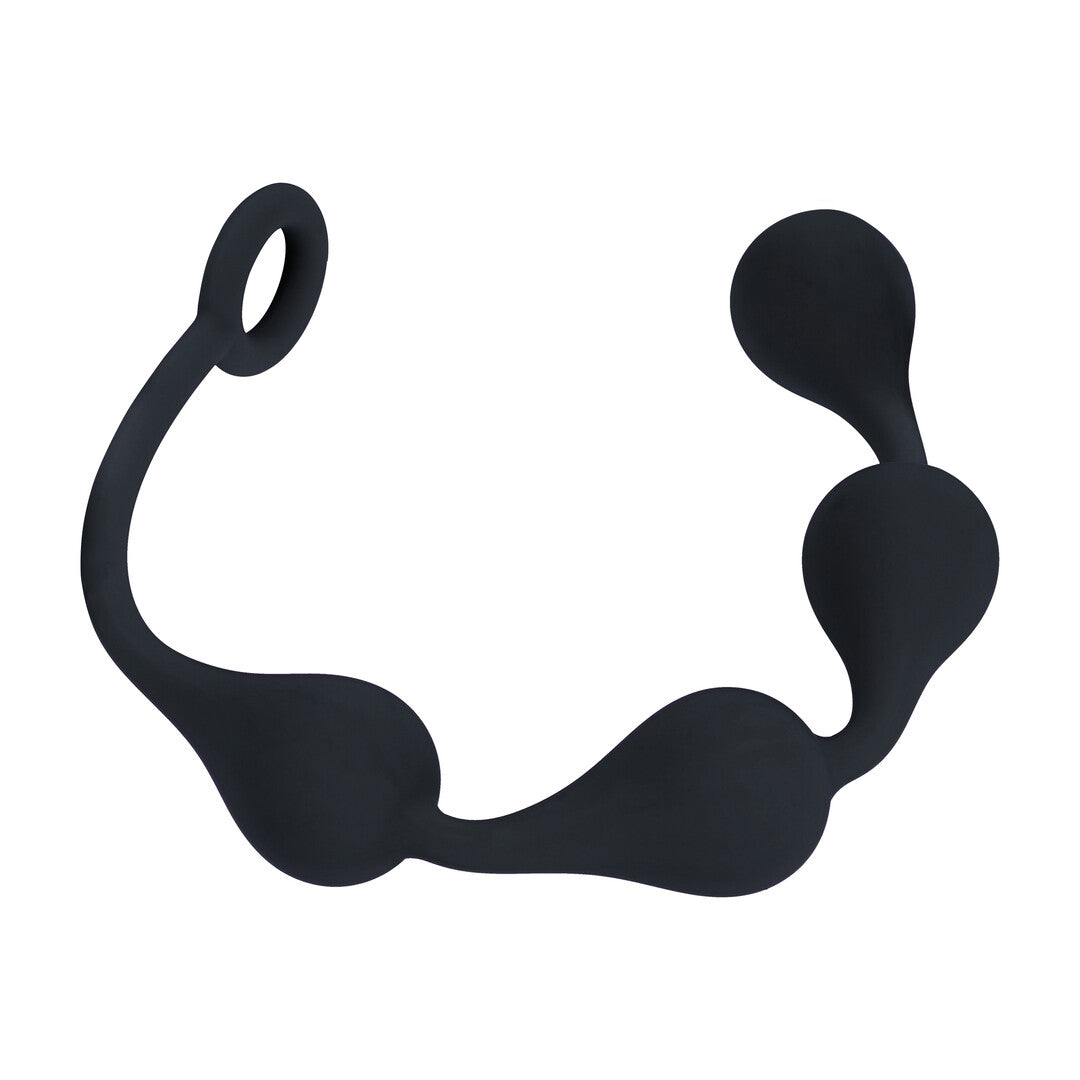 Waterdrop Siliconen Anale Ballen - M - 30mm - Zwart