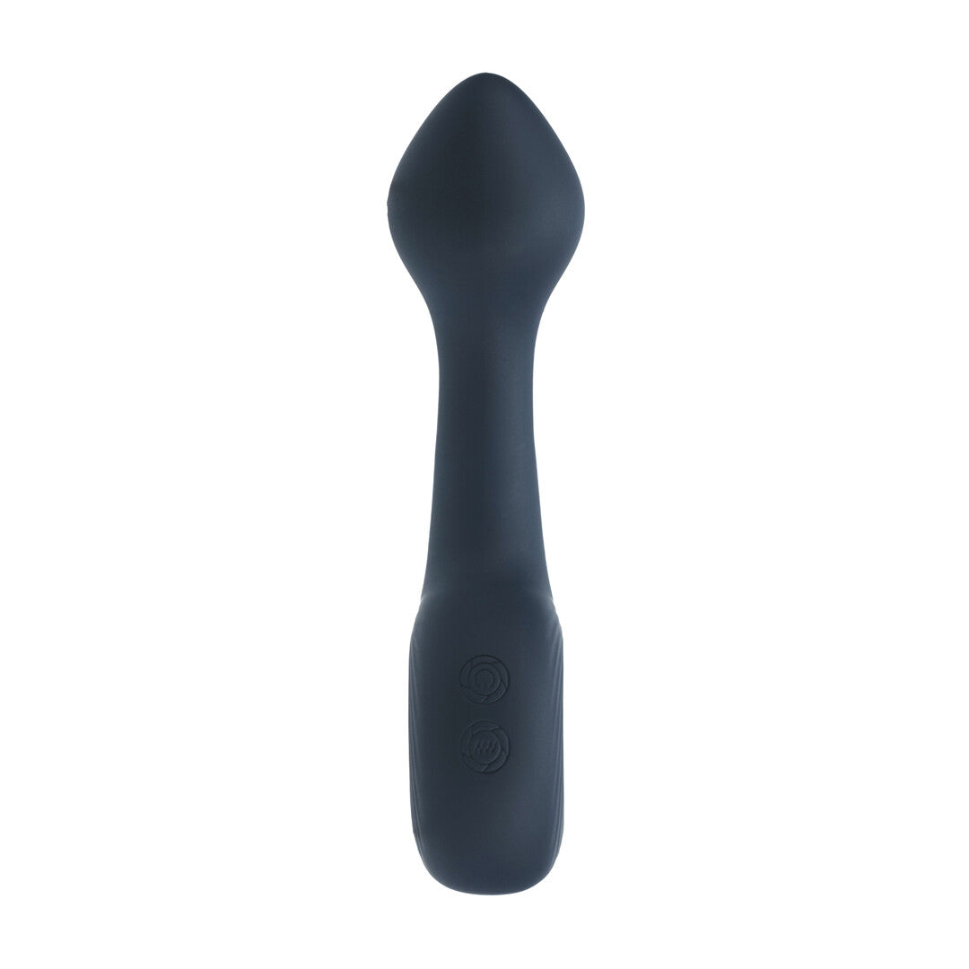 Vibrerende Bulb Silicone Prostaat Massager met Lus - Zwart