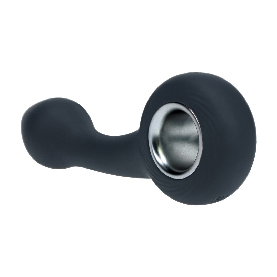 Vibrerende Bulb Silicone Prostaat Massager met Lus - Zwart