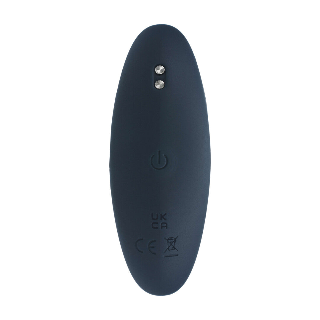 Vibrerende Siliconen Prostaat Stimulator Anale Plug - M - Zwart
