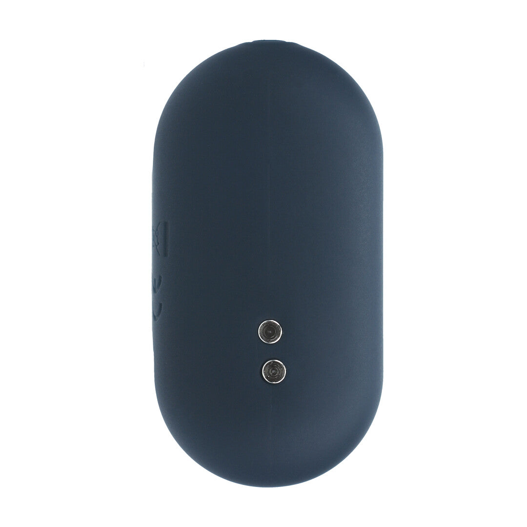 Hexagonale Vibrerende Silicone Anale Plug - S - Zwart