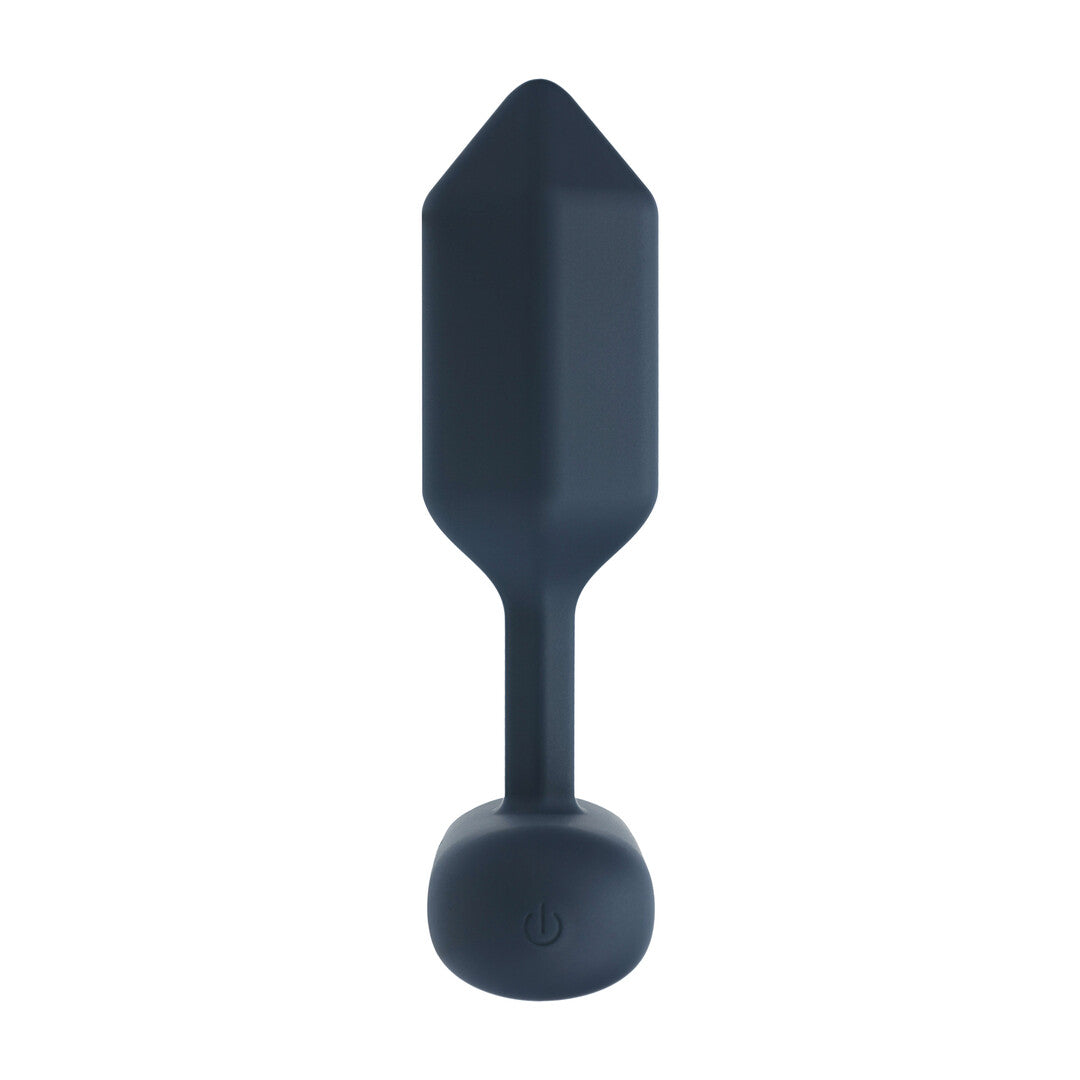 Hexagonale Vibrerende Siliconen Anale Plug - M - Zwart