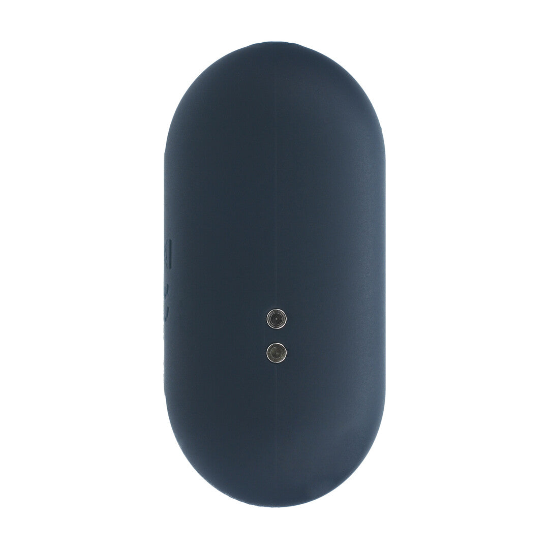 Hexagonale Vibrerende Siliconen Anale Plug - M - Zwart