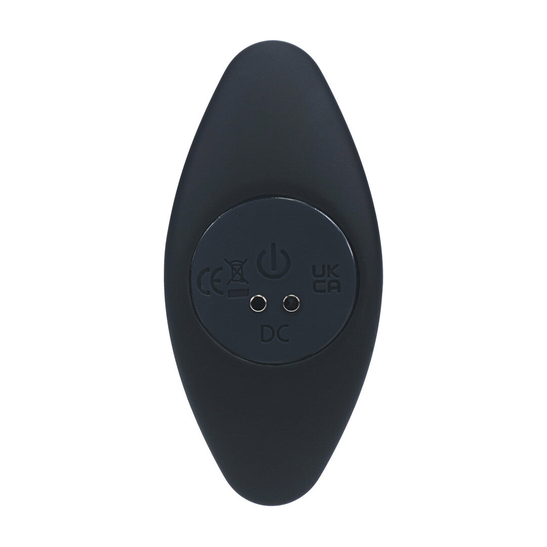 Tri Bulb Vibrerende Siliconen Anale Plug - Zwart