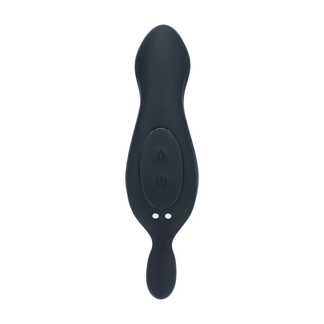 Verwarmende en Vibrerende Silicone Prostaat Stimulator - Zwart