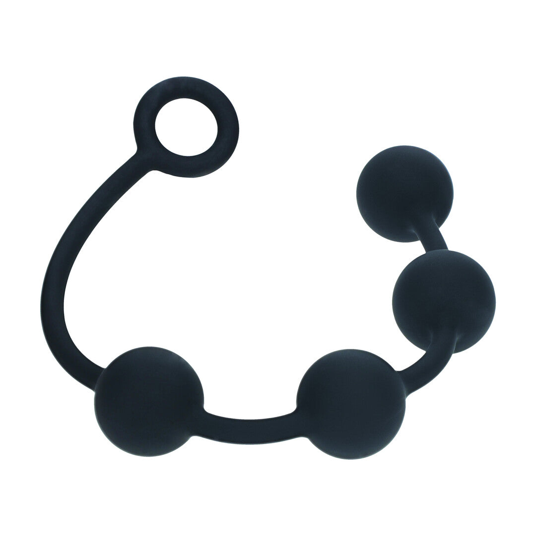 Ronde Siliconen Anale Ballen - L - 40mm - Zwart