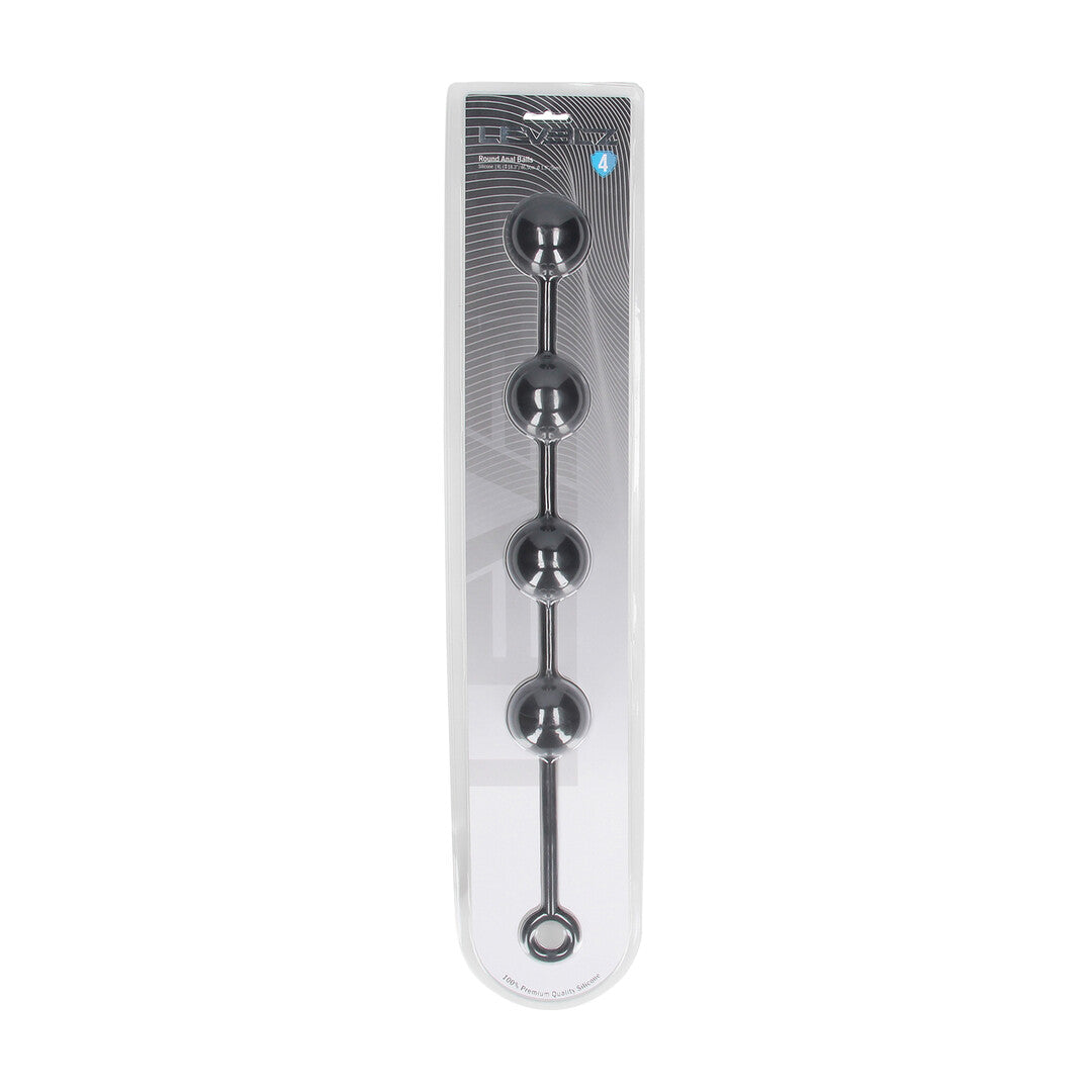 Ronde Siliconen Anale Ballen - XL - 50mm - Zwart