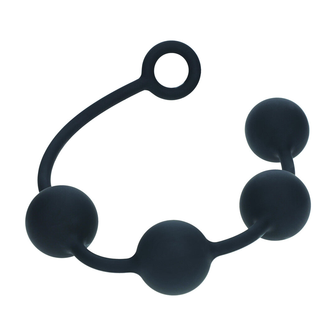 Ronde Siliconen Anale Ballen - XL - 50mm - Zwart
