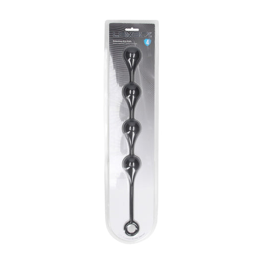 Waterdrop Siliconen Anale Ballen - L - 40mm - Zwart