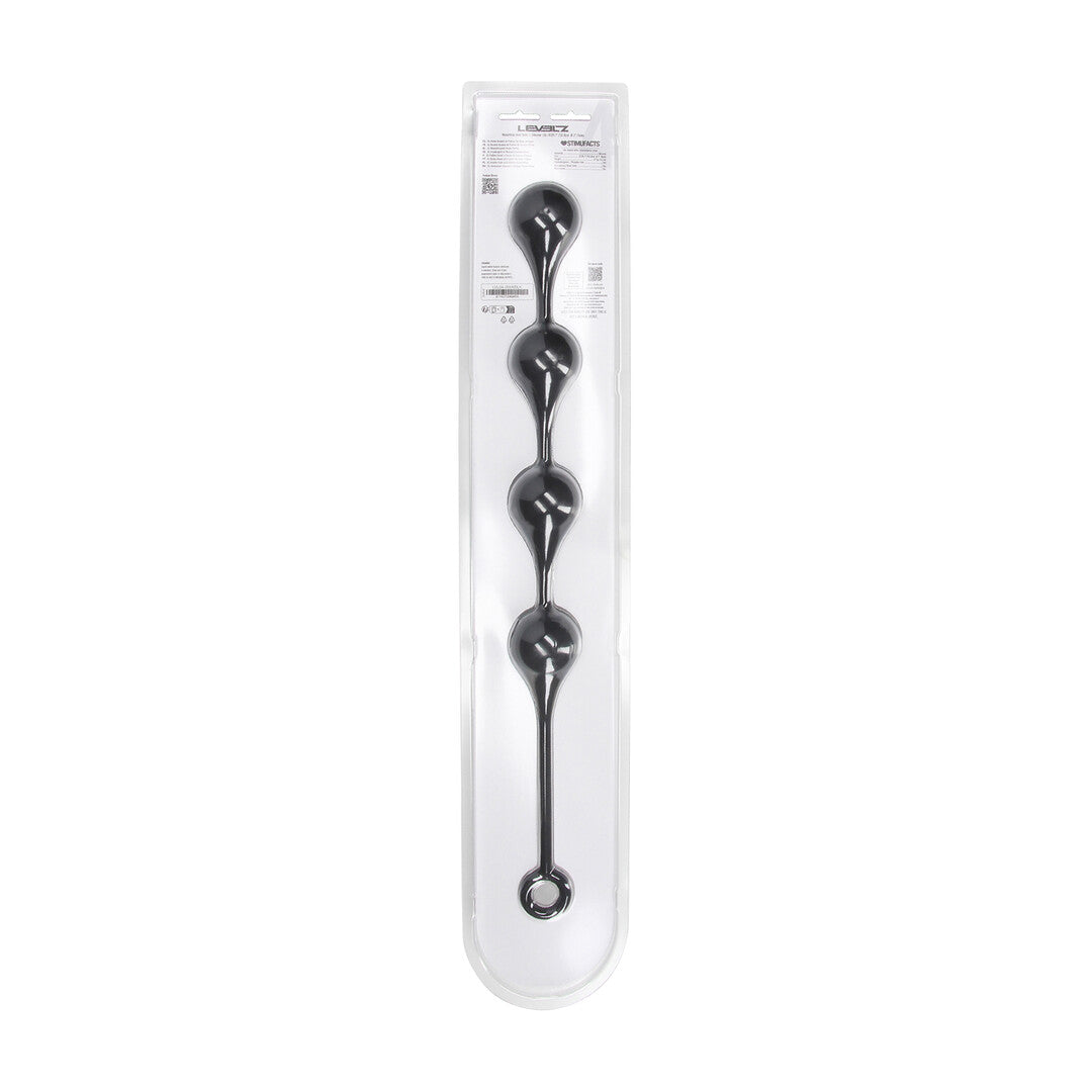 Siliconen Waterdruppel Anale Ballen - XL - 50mm - Zwart