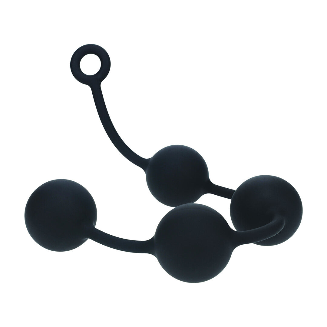 Siliconen Ronde Anale Ballen - XXL - 60mm - Zwart