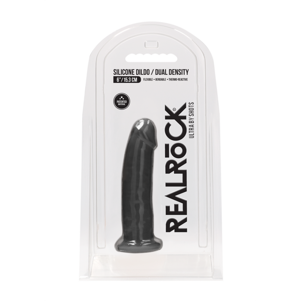 Silicone Dildo zonder Ballen - 6 / 15 cm