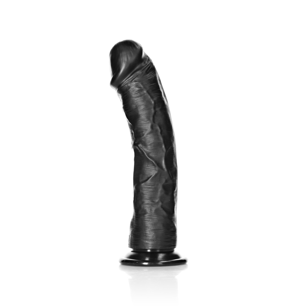 Gebogen Realistische Dildo met Zuignap - 9 / 23 cm