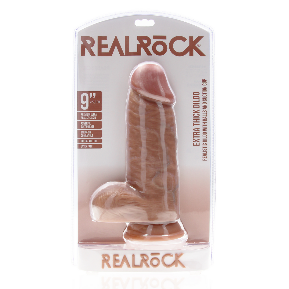 Extra Dikke Recht met Balletjes 9 / 23 cm - Tan
