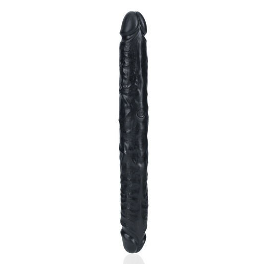 Slim Double Ended Dong 12 / 30,5 cm - Zwart