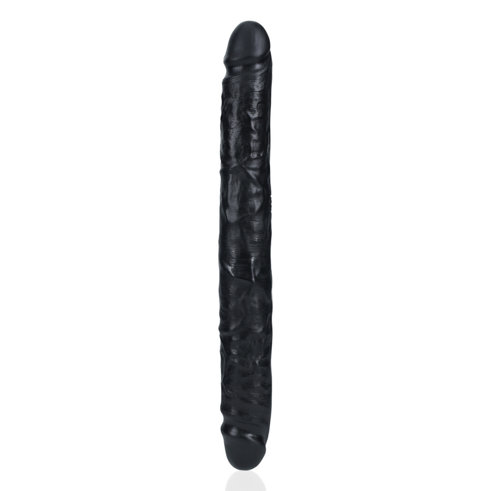 Slim Double Ended Dong 12 / 30,5 cm - Zwart