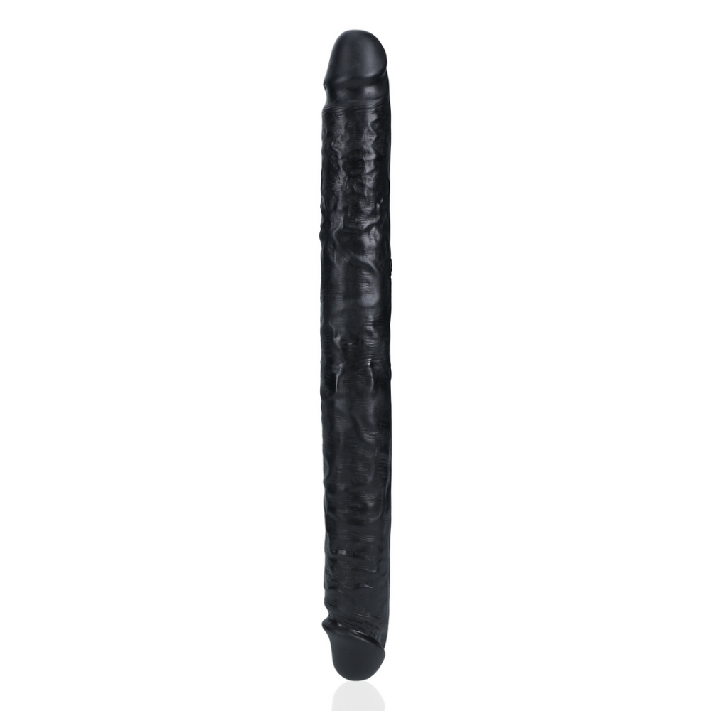 Slim Double Ended Dong 14 / 35,6 cm - Zwart